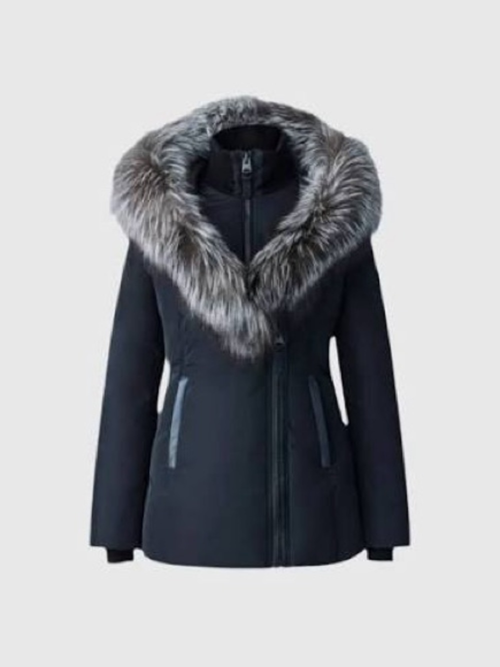 Coming Soon - ADALI-X Down coat with Silver Fox fur
